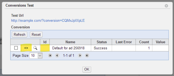 Conversion tracking flow